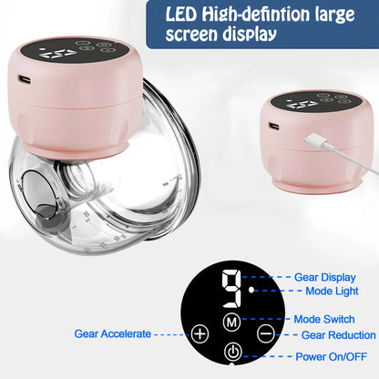 Wearable Electric Breast Pump Hands Free Smart Portable