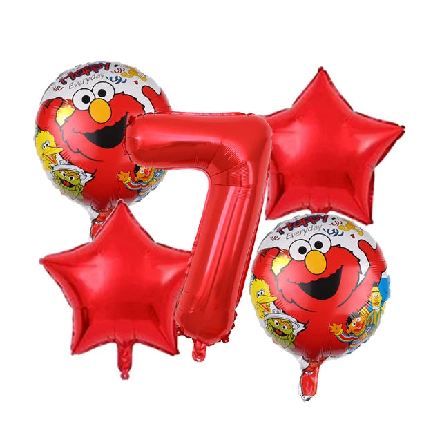 Cartoon Sesames Street Birthday Party Decorations Balloons Plate Cup Banner Tableware Set for Baby Shower Party Favors Kids Gift