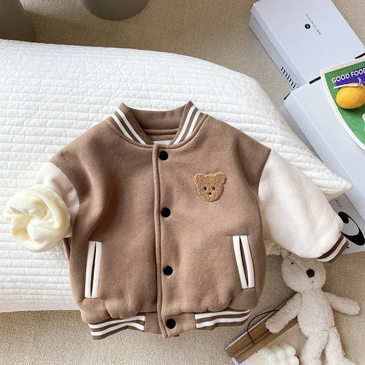 Toddler Infant Baby Boys Clothes Cute Fleece Winter Warm Baby Jacket