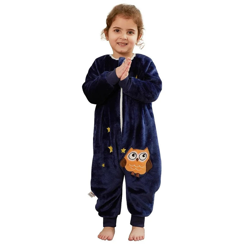 Baby & Toddler Sleeping Bag Flannel Pajamas 1-6T