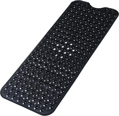 1pc Cartoon Extra Long Bathtub Mat 40x100cm Non-Slip Bathmat Suction Cups & Drain Holes