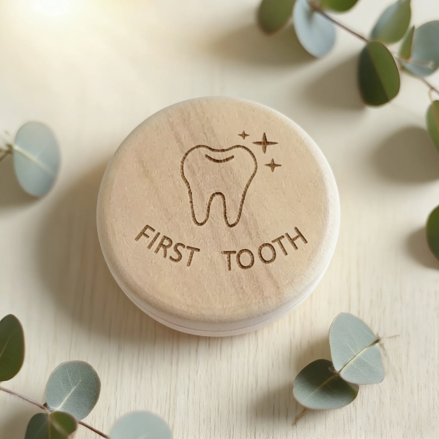 Natural Beech Wood Baby Fetal Hair Keepsake Box | Portable Memory Storage, Minimalist Lightweight Gift for New Parents