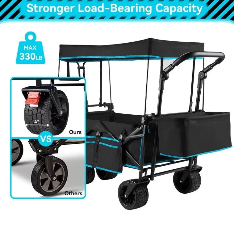 VECUKTY Stroller wagon Blue,black