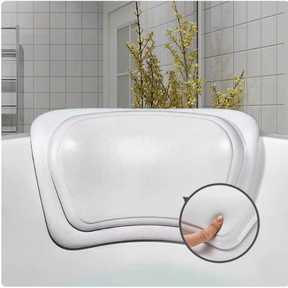SPA Bath Pillow Non-slip Bathtub Headrest Soft Waterproof Bath Pillows with Suction Cups Easy To Clean Bathroom Accessories