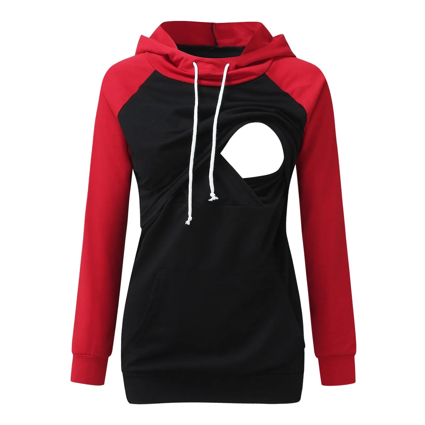 Women's Maternity Nursing Hoodie Sweatshirt Hoodies Long Sleeve Breastfeeding Pregnancy Pocket Clothes