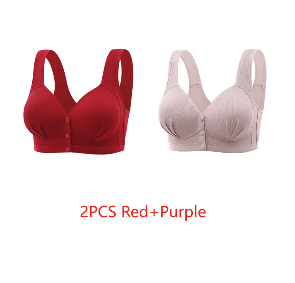 Maternity Bra Wire Free Front Closure Breastfeeding Nursing Bra