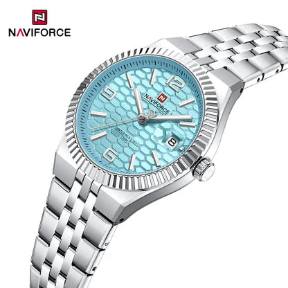 New NAVIFORCE Women 2026 Fashion Watch High Quality Waterproof Ladies Quartz WristWatches Female Steel Bracelet Romantic Clock