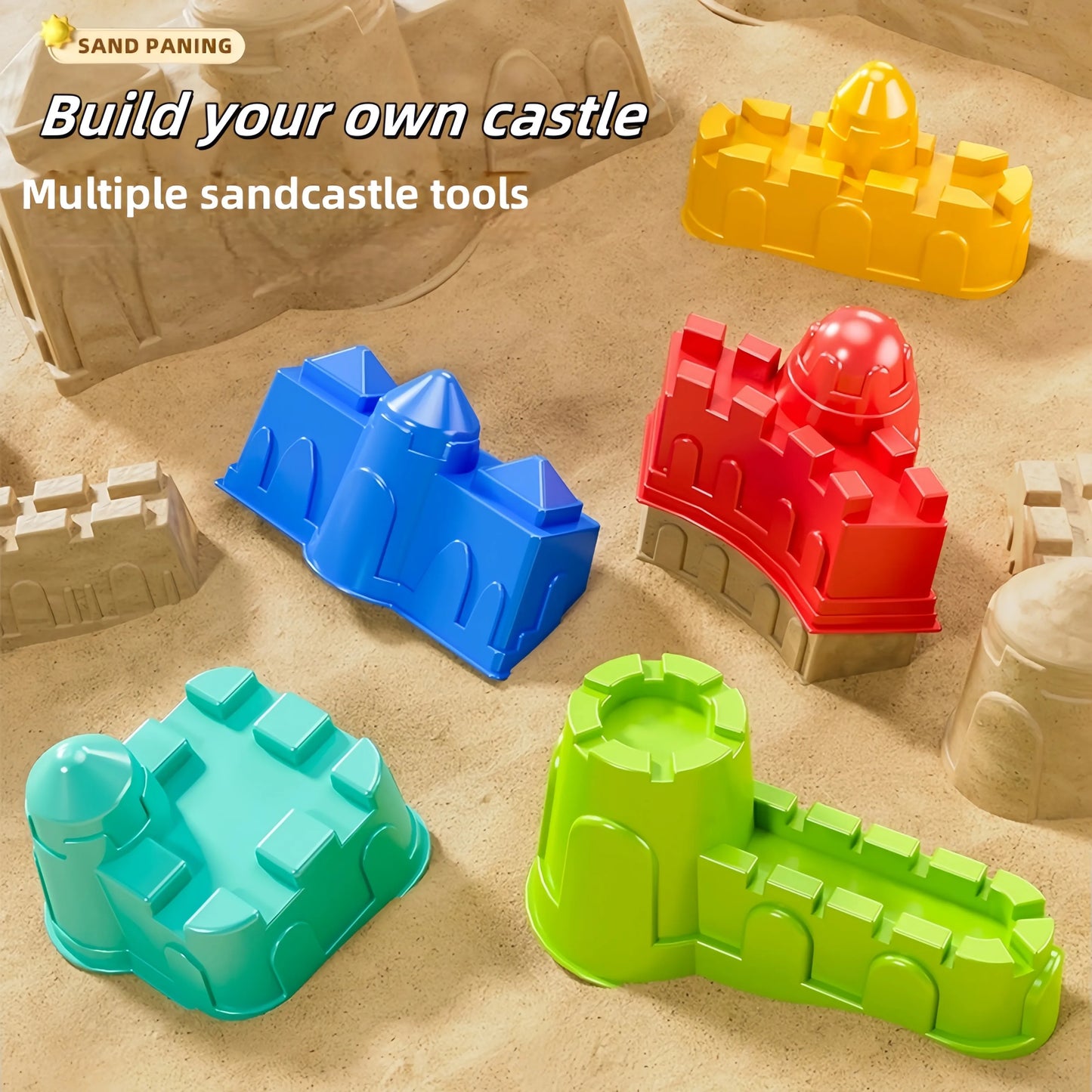 Children's beach toy set for boys and girls to play with sand, snow, water, outdoor gardening, digging soil, digging