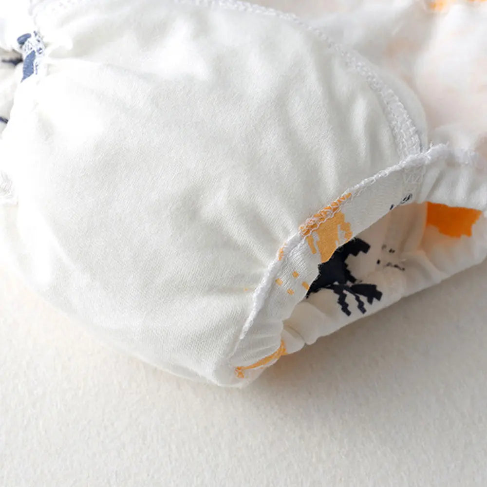 8pcs/6pcs Washable Baby Potty Training Pants Reusable Toilet Trainer Panty Reusable Cloth Diaper