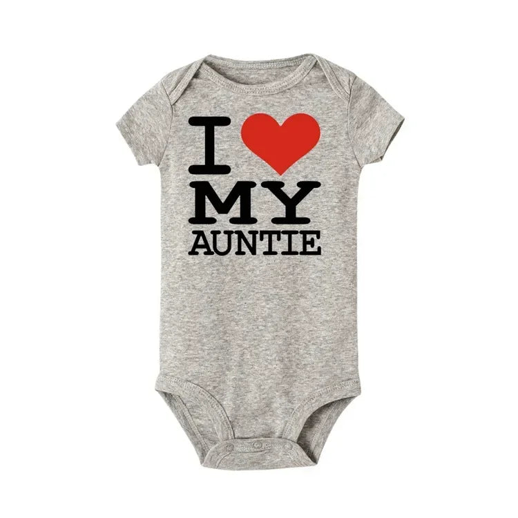 Pure Cotton I Love Mom Newborn Rompers  I Love Dad Baby Romper Twins Matching Bodysuit Summer for 0-24 Months Baby Clothes