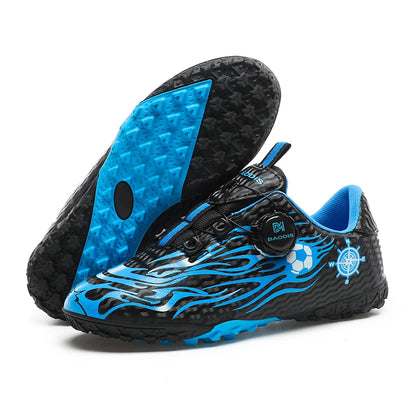 Kids Turf Soccer Cleats Children Shoes Breathable Lightweight Training Sneakers Non-Slip Athletic Boys Girl