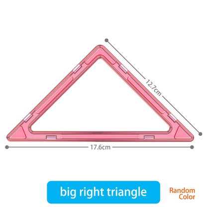 large Magnetic tiles Designer Magnet Building Blocks Accessories Educational Constructor Toys For Children Kids Girls Set Gift