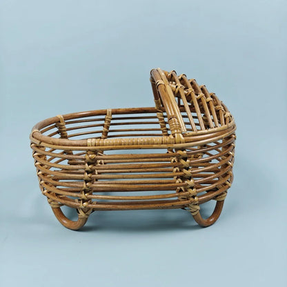 Rattan Furniture Photography for Newborns Newborn Photography Props Retro Basket Chair Infant Photo Prop Baby Girl Boy Bed