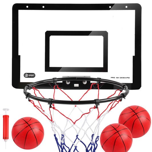 Metal Basketball Rim, Mini Basketball Hoop, Indoor Basketball Backboard for Boys/Girls, Christmas/Halloween/Thanksgiving/Easter