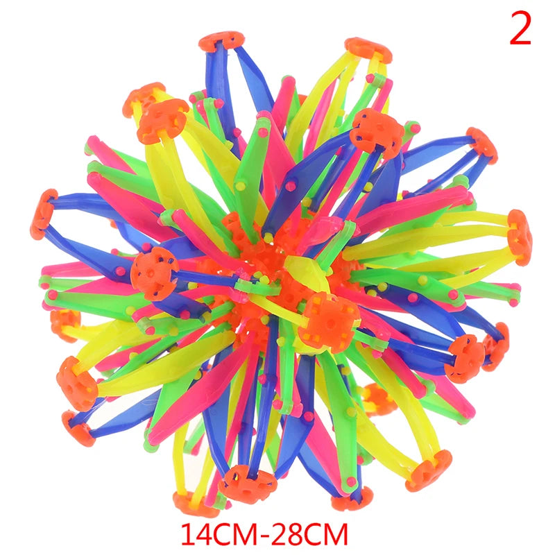 Telescopic Ball Children's Magic Outdoor Flower Ball Throwing Ball Kick-off Stretching Flower Ball Parent-child Interactive Toy