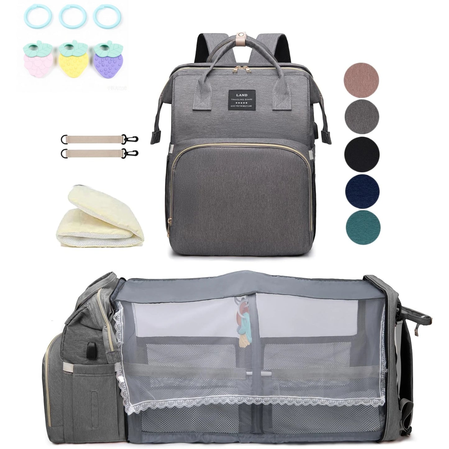 Mommy Bag Lightweight Portable Folding Large-capacity Travel Maternity Bags