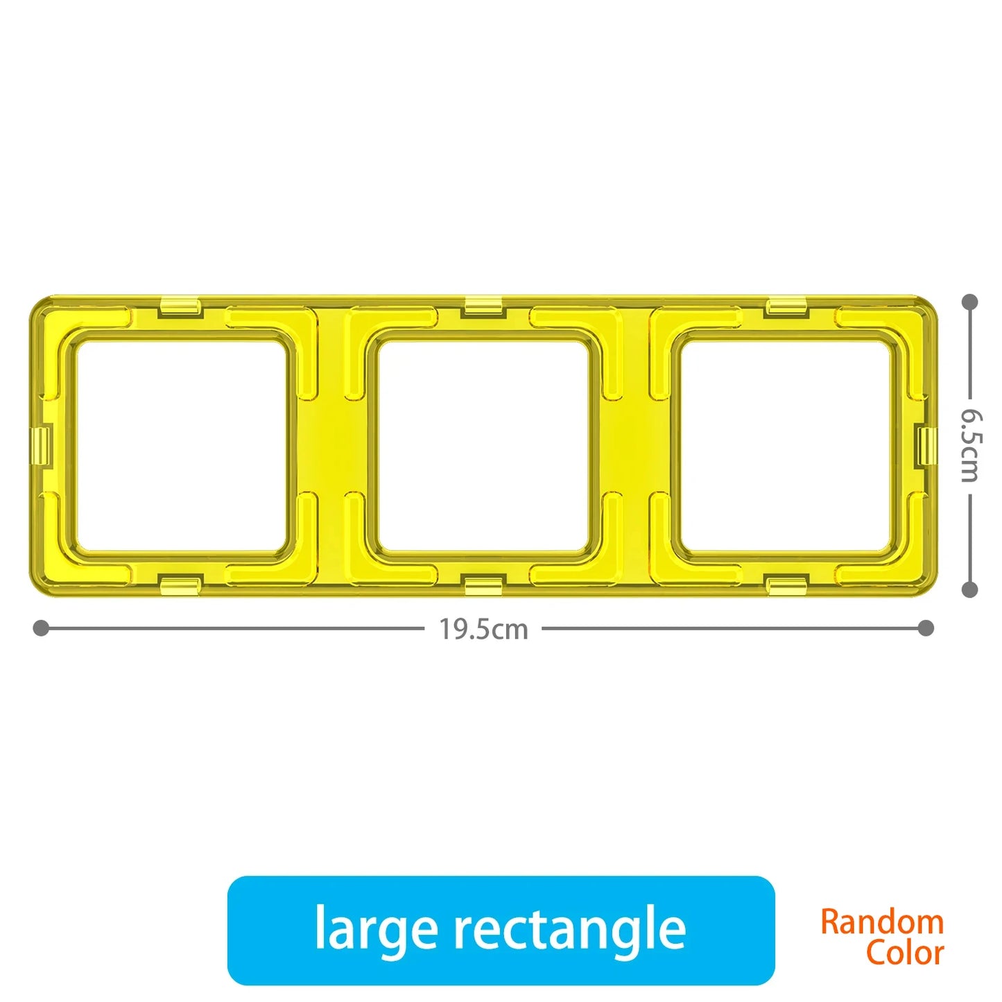 large Magnetic tiles Designer Magnet Building Blocks Accessories Educational Constructor Toys For Children Kids Girls Set Gift