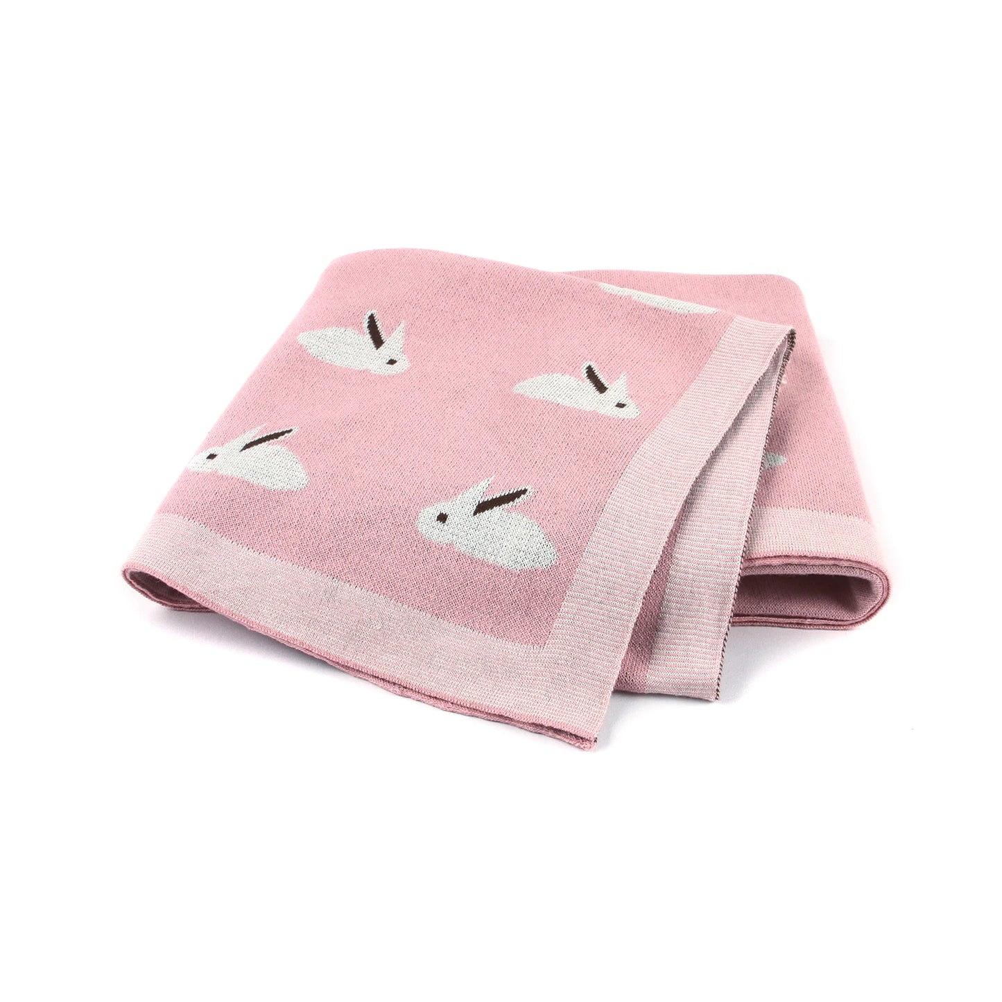 Cotton Knitted Baby Blanket Newborn Boys Girls Super Soft Stroller Basket Swaddle Wrap Plaid 100*80cm Infant Receiving Bed Quilt