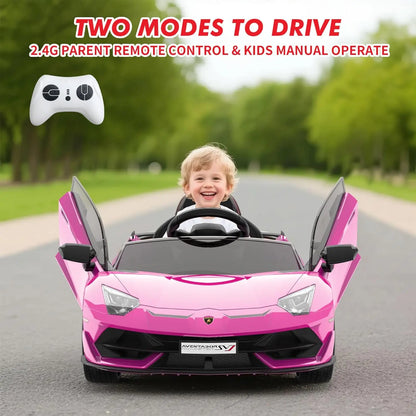 Kids Ride on Car Toys with Remote Control for Children Ages 3-8Y 12V Electric Battery Powered Vehicle with MP3 Player LED Light