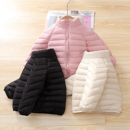 New Winter Thick Warm Jackets Autumn Kids Padded Down Cotton Clothes Boys Girls Hooded Parka Coats Children Outerwear 2-10 Years