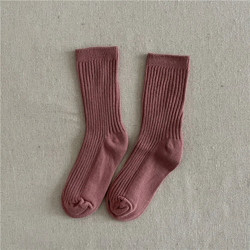 1-10Years Kids Boys Girls School Sock Stripped Toddlers Ankle Socks Cotton Children's Casual Sock Soft