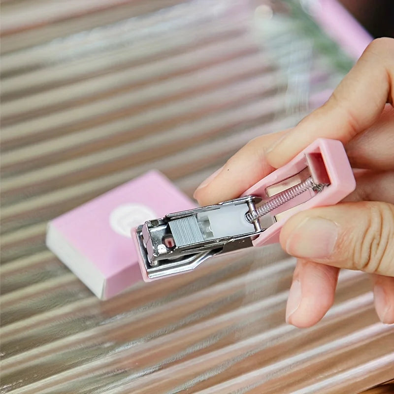 Portable Mini Stapler Stationery Kits for Home School Office Paper Book Binding