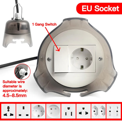 Outdoor Waterproof Electrical Socket, Rainproof Weatherproof Power Outlet, Durable Protective Cover for Garden/Patio/Outdoor Use