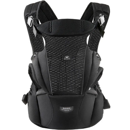 Sunveno Integrated Secure Baby Carrier Effortless Comfortable Baby Carrier Mesh Breathable 4-24months Hands-Free Ergonomic Black
