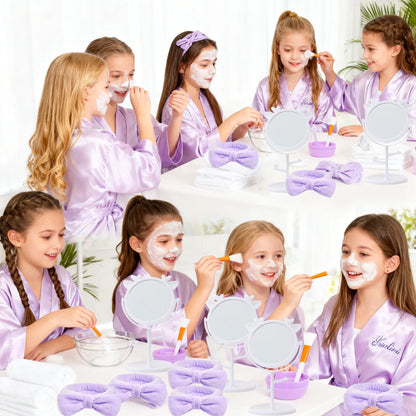 6/8/10/12/14/16Sets Spa Party Supplies for Girls Birthday Party DIY Kids Birthday Party Supplies Favors
