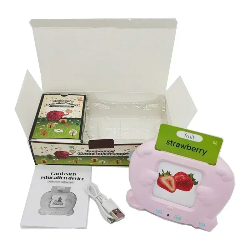 Learning Machine for Kid Talking Flash Cards Kindergarten Kids Language Electronic Audio Book Learn English