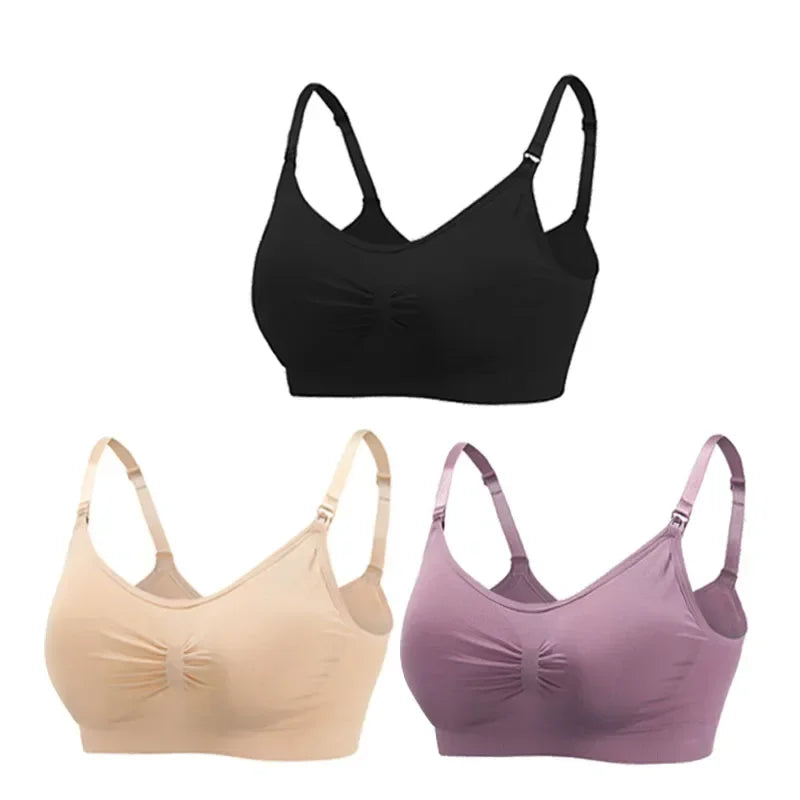 3PC/lot Maternity Nursing Bras Cotton Breastfeeding & Pregnant Moms