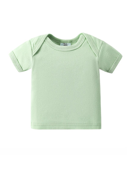 8pcs Newborn Baby Set, 100% Cotton Infant Essentials for Hospital Delivery, Unisex Bodysuit & Romper Outfit with Tops, T-shirts And Hat,, Perfect for Outdoor