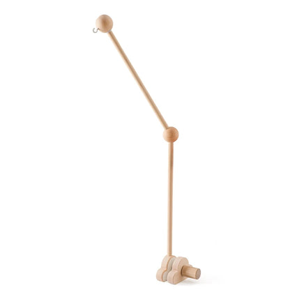 Baby Wooden Crib Mobile Bed Bell Hanging Rattle Toy Newborn Music Box Bed Bell Hanging Toys Holder Bracket Infant Crib Baby Gift