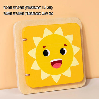 Baby Magnetic Sensory Busy Board Montessori Wooden Toy Simulation Switch Clock Shape Matching Fine Motor Skills Educational Toys