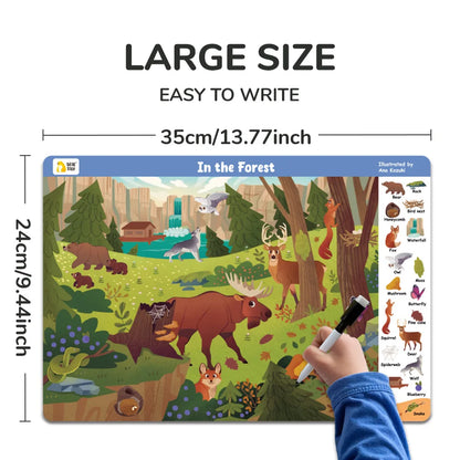 3 Themes Search and Find Game Looking for Different Interactive Activity Painting Kit Drawing Books with Reusable Pen