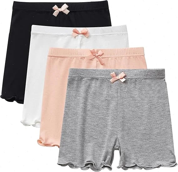 4Pcs Shorts Girls Shorts 2-14Y