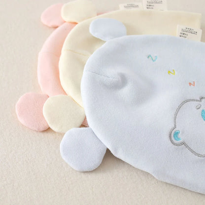 0-3M Newborn Fetal Hat Pure Cotton Baby Autumn Winter Warm Beanies Cute Bear Infant Head Protection Cap Boy Girl