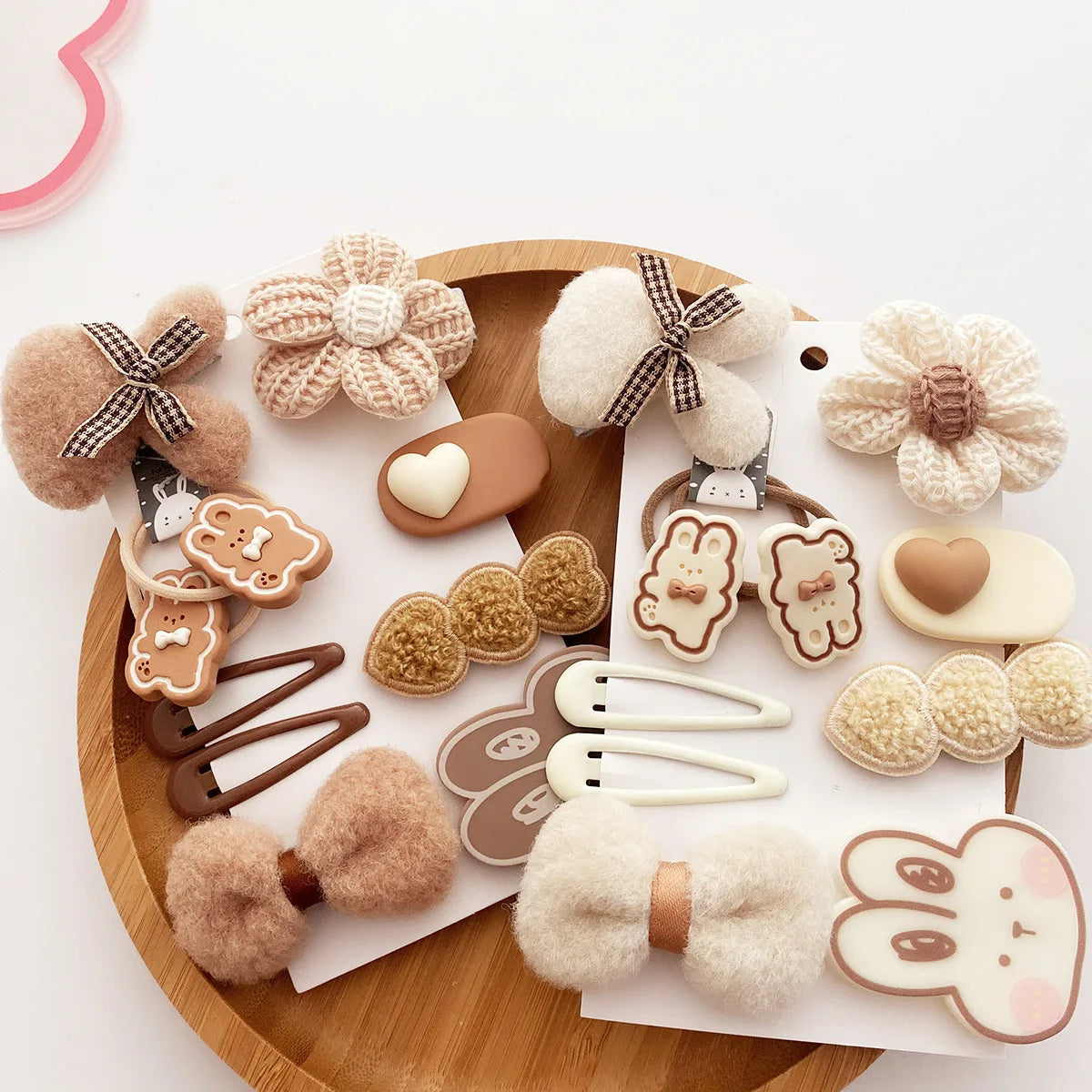5/9Pcs/Set Cute Bows Hair Clips Hair Accessories For Girls Cartoon Animal Flower Hairpin Headdress Baby Hair Pins Birthday Gifts