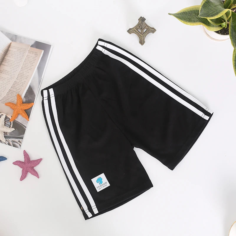 Black Kids Shorts for Boys Girls 1 to 2 3 4 5 6 7 8 9 10 11 Years Polyester Cool Toddler Boy Short Pants Basketball School