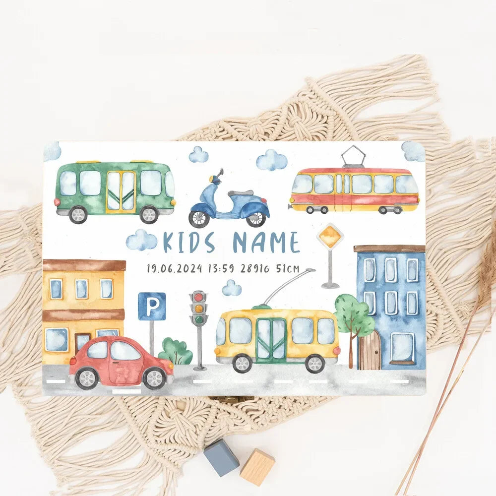 Custom Baby Wooden Memory Box Newborn Shower Gift Personalized Transport Infant Keepsake Case Birth Stats Box Umbilical Cord Box