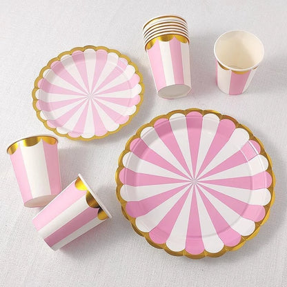 Birthday Decorations Party Paper Plates Cups Baby Shower Party Accessories Party Favors Gifts Plates for Party Supplies