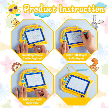 Children's colored magnetic small drawing board for early education, writing board, puzzle toy