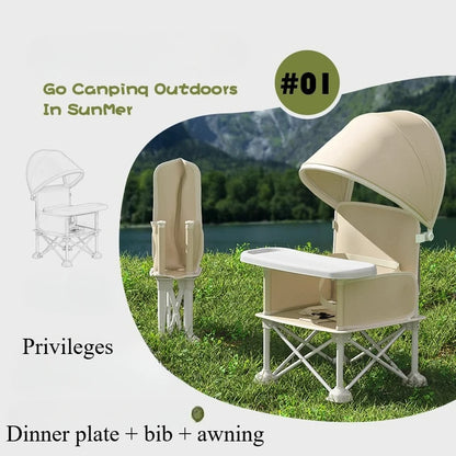 Outdoor Beach Chairs Portable Travel Folding Kids with Feeding Chair