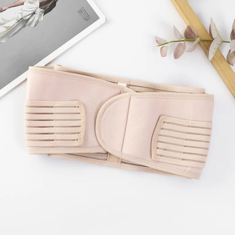 Postpartum Belly Wrap Set 3pcs Adjustable Support Band for C-Section & Natural Birth, Breathable & Comfortable Core Compression