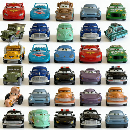 NEW 2026 HOT Pixar Cars 3 Lightning McQueen Fillmore 4-9CM 1：55 Metal Model Racing Car Toys Children's Birthday NEWYEAR Gifts