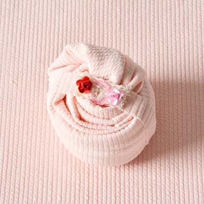 Stretchy Newborn Wrap Photography Jersey Baby Swaddle Wrap Headband Set Posing Pillow Newborn Photography Backdrops Accessories