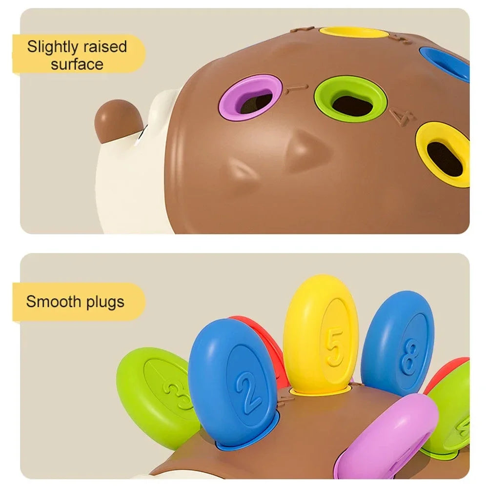Hedgehog Montessori Educational Toy Fine Motor Learning Counting & Training Develop Concentration Sensory