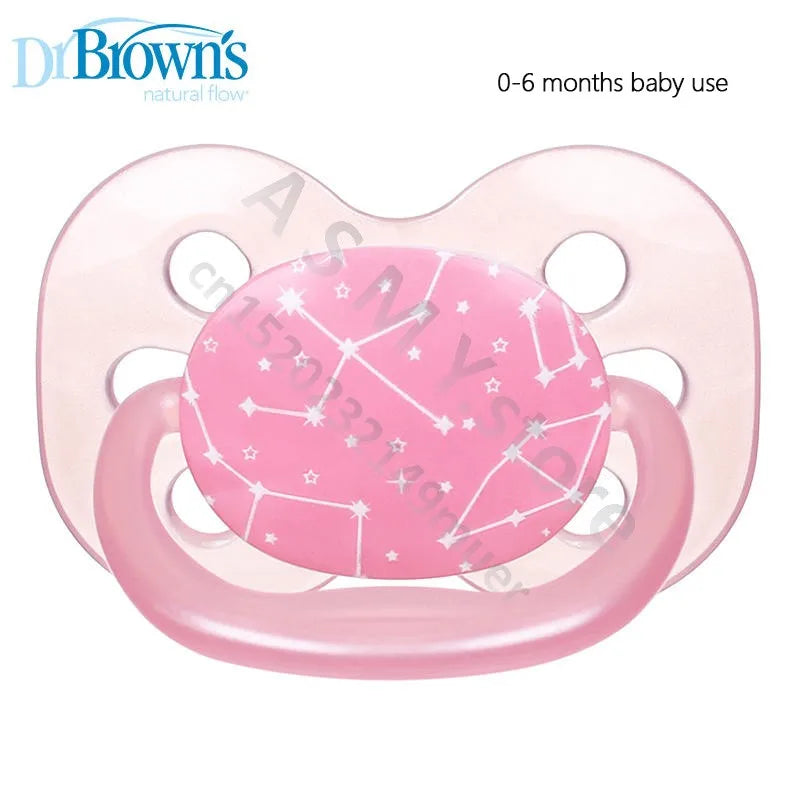Dr. Brown's pacifier / silicone material / soft newborn baby to 0-6-12-18 months baby use