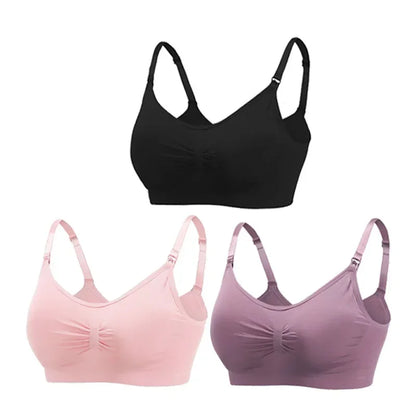 3PC/lot Maternity Nursing Bras Cotton Breastfeeding & Pregnant Moms