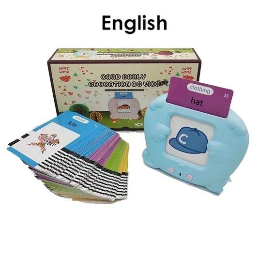 Learning Machine for Kid Talking Flash Cards Kindergarten Kids Language Electronic Audio Book Learn English